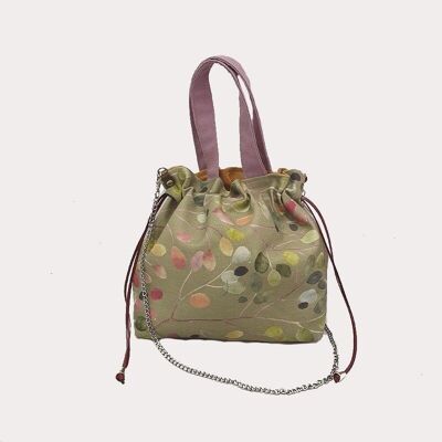 VOILÀ BAG WITH COLORED LEAVES