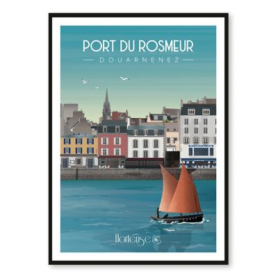Port du Rosmeur poster - Douarnenez