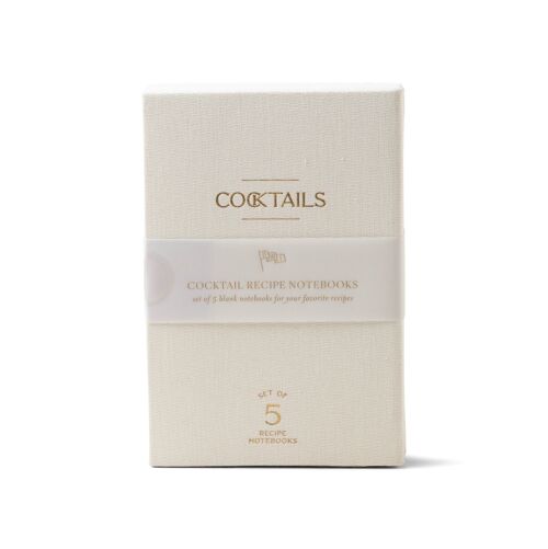 Recipe Notebooks - Cocktails (Set Of 5)