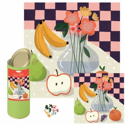 Puzzle (1000 Teile) - Obst & Blumen