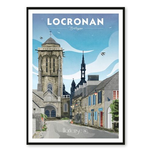 Affiche Locronan - Bretagne