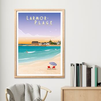 Affiche Larmor-Plage – La plage de Toulhars 2