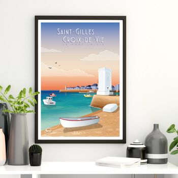 Affiche Saint-Gilles-Croix-de-Vie – Le port La Vie 2