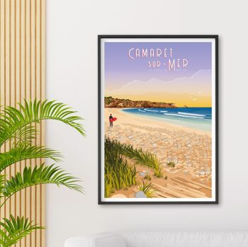 Affiche Camaret-sur-Mer - La plage de Pen Hat 2