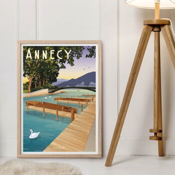Affiche Annecy - Le Pont des Amours 2