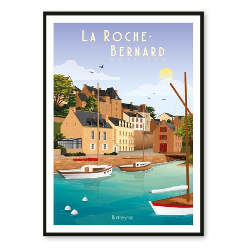 Affiche La Roche Bernard - Morbihan