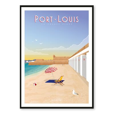 Port-Louis poster - La Grande Plage