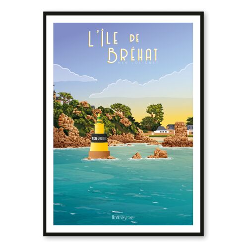 Affiche L'Île de Bréhat - Men Joliguet