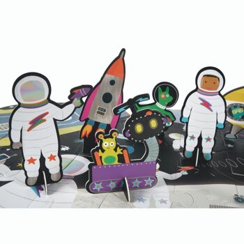 PUZZLE AU SOL AVEC PERSONNAGES DE L'ESPACE (60 PIÈCES) 3