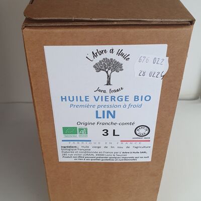 FLAX OIL AB BAG IN BOX 3L