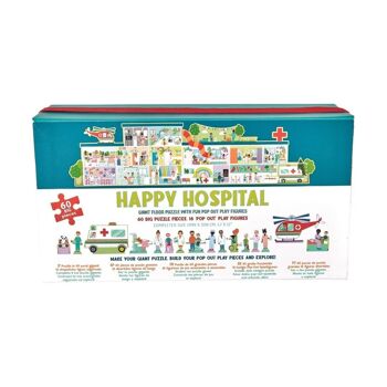 PUZZLE AU SOL AVEC PERSONNAGES HAPPY HOSPITAL (60 PIÈCES) 3