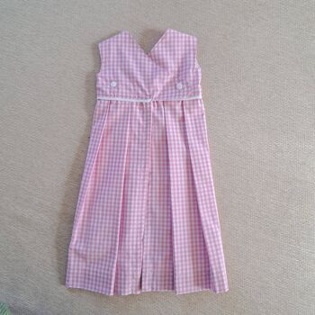 Pink Checkered Baby Dress 2