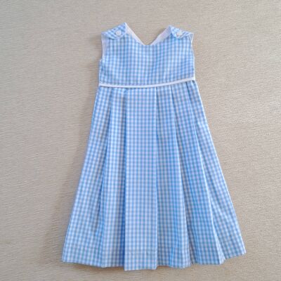 Blue Checkered Baby Dress
