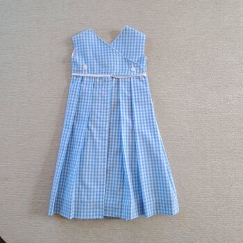 Blue Checkered Baby Dress 2