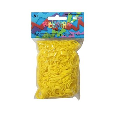 Original Rainbow Loom® rubber bands Yellow, Loom Bands