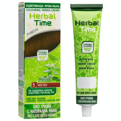 HERBAL TIME Chestnut #5 - Natural Henna Hair Dye