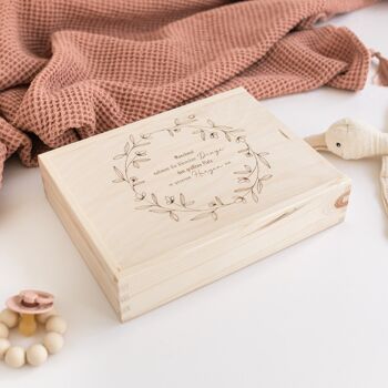 Les plus petites choses - boîte en bois avec couvercle coulissant 3