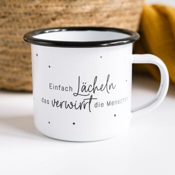 Just Smile - Tasse en émail 4