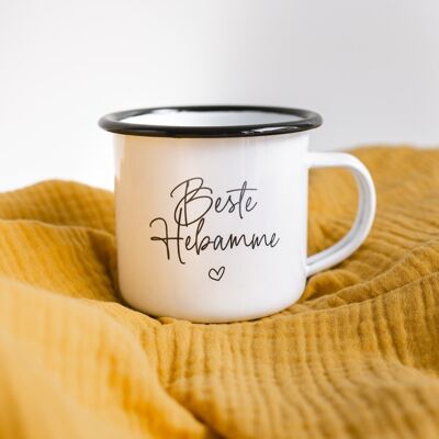 Meilleure sage-femme - Tasse en émail