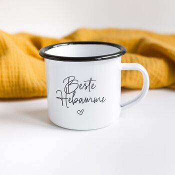 Meilleure sage-femme - Tasse en émail 3