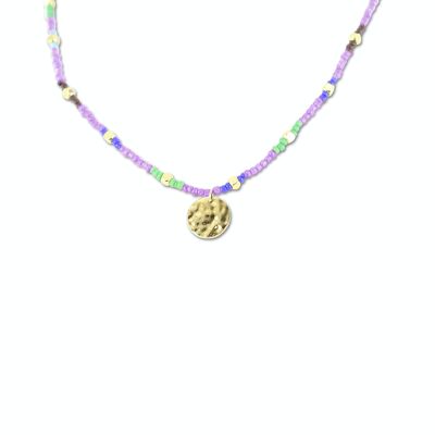 CO88 necklace mixed color beads IPG