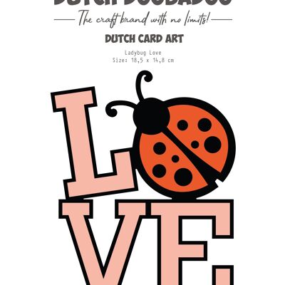 DDBD Card-Art Ladybug Love A5