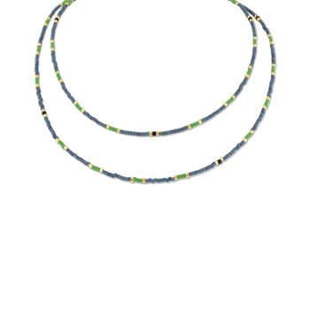Collier CO88 perles miyuki mixtes 70+5cm