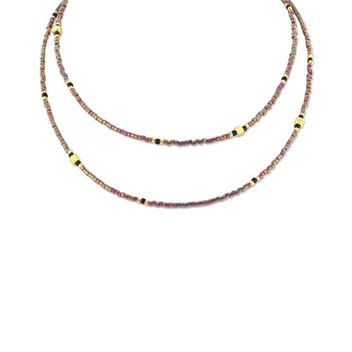 CO88 necklace mixed miyuki beads 70+5cm