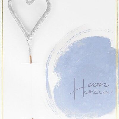 From the Heart Watercolor Mini Wondercard