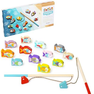 Fishing game including magnet. fishing and playing.