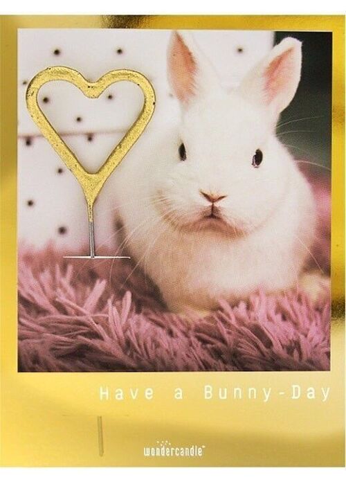 Have a bunny day Golden Polaroid Mini Wondercard