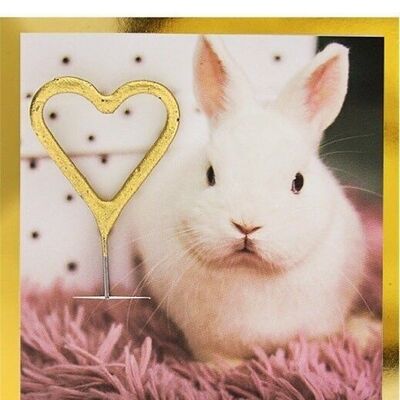 Que tengas un día de conejo Golden Polaroid Mini Wondercard