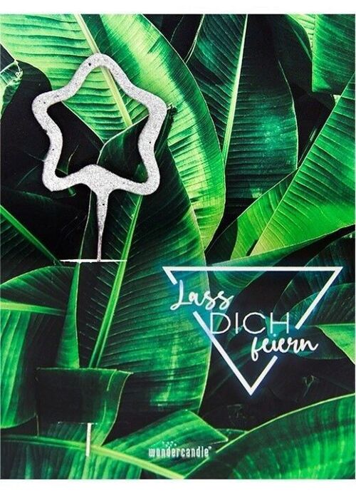 Lass Dich feiern Neon light Mini Wondercard