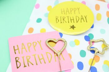 Joyeux anniversaire Stripes Mini Wonder Card 6