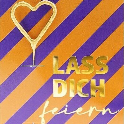 Lass Dich Feiern Stripes Mini Wondercard