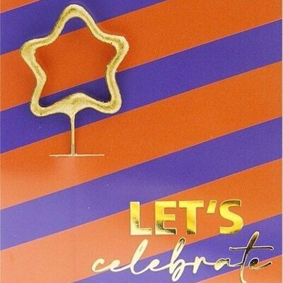 Let's Celebrate Stripes Mini Wondercard