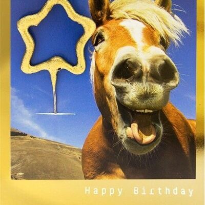 Happy Birthday Golden Polaroid Mini Wonder Card