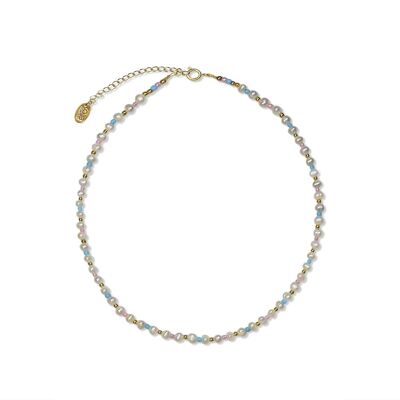 CO88 collar perlas multi colores pastel y perlas IPG
