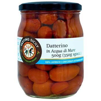 Tomates Datterino à l'eau de mer 500g (350g égouttés) 1