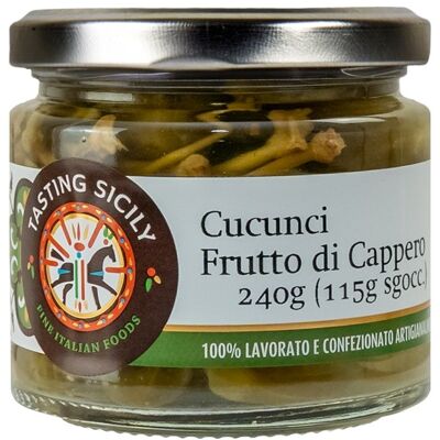 Cucunci, frutti del cappero 240g (115g sgocc.)