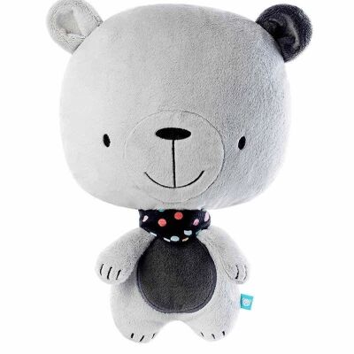 Teddybär-Kissen Grau Premium