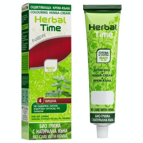 HERBAL TIME Morello #4 - Natural Henna Hair Dye