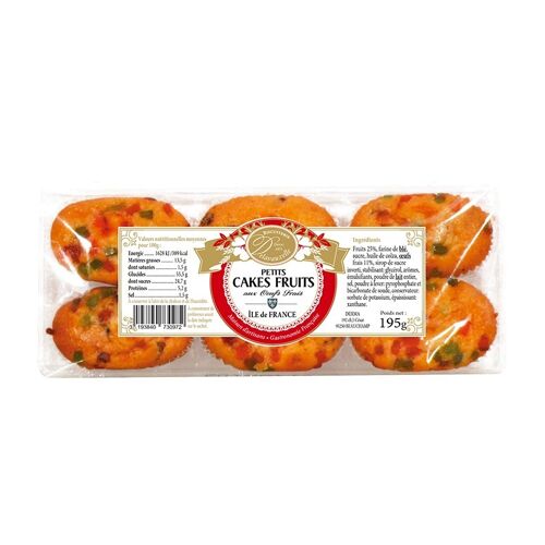 Petits Cakes Aux Fruits - Delavauzelle - 210g