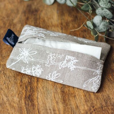 Linen Tissue Pouch - Natural