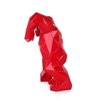 ADM - Sculpture Résine 'Angry King Kong' - Couleur Rouge - 30 x 20 x 18 cm 4