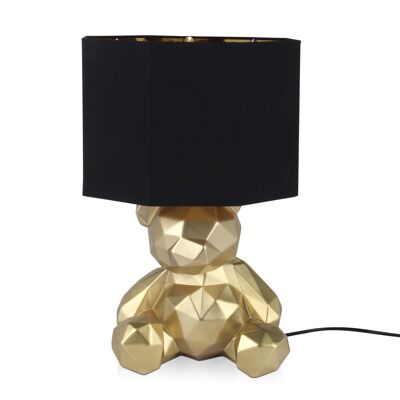 ADM - Lampe 'Ours à Facettes' - Couleur Or - 53 x 32 x 32 cm