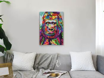 ADM - Affiche 'Orangutan Pop Art' - Multicolore - 70 x 50 x 3,5 cm 4