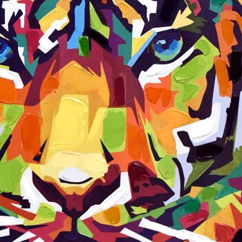 ADM - Affiche 'Pop Art Tiger' - Multicolore - 70 x 50 x 3,5 cm 3