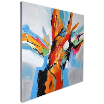 ADM - Tableau 'Multicolor Abstract' - Multicolore - 100 x 100 x 3,5 cm 2