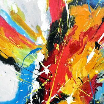 ADM - Tableau 'Multicolor Abstract' - Multicolore - 100 x 100 x 3,5 cm 3